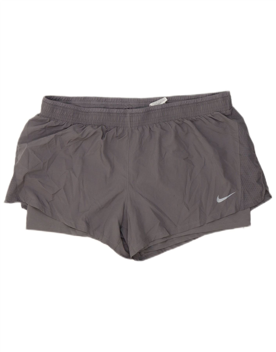 Pantaloncini sportivi Nike da donna Dri Fit UK 20 2XL poliestere grigio