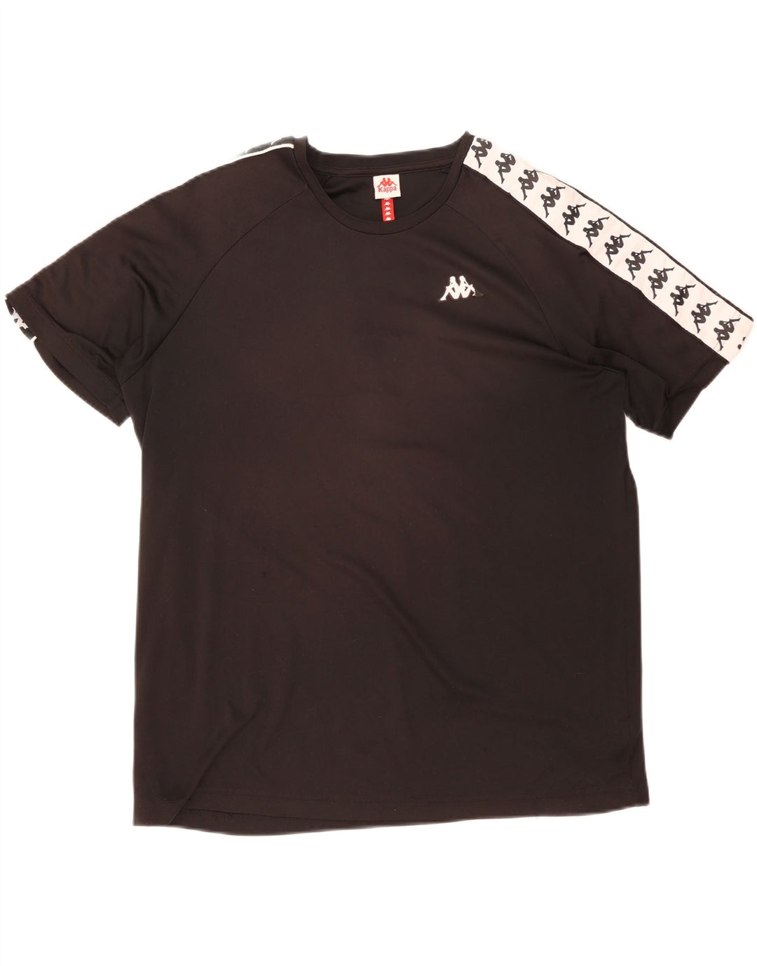 T-shirt grafica da uomo Kappa Top 2XL Poliestere color block nero