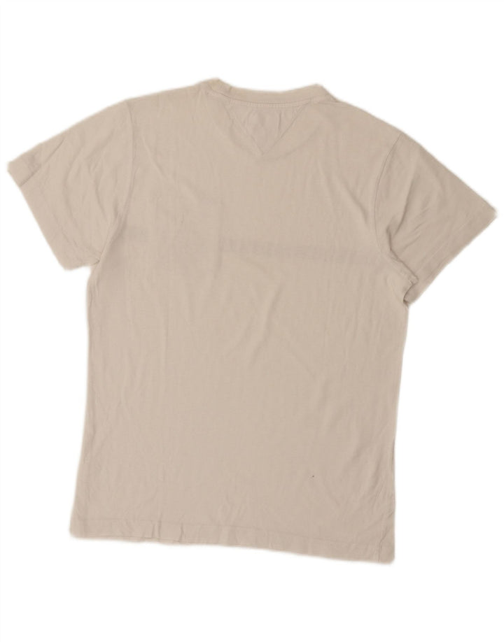 TOMMY HILFIGER T-shirt grafica da uomo XS bianca
