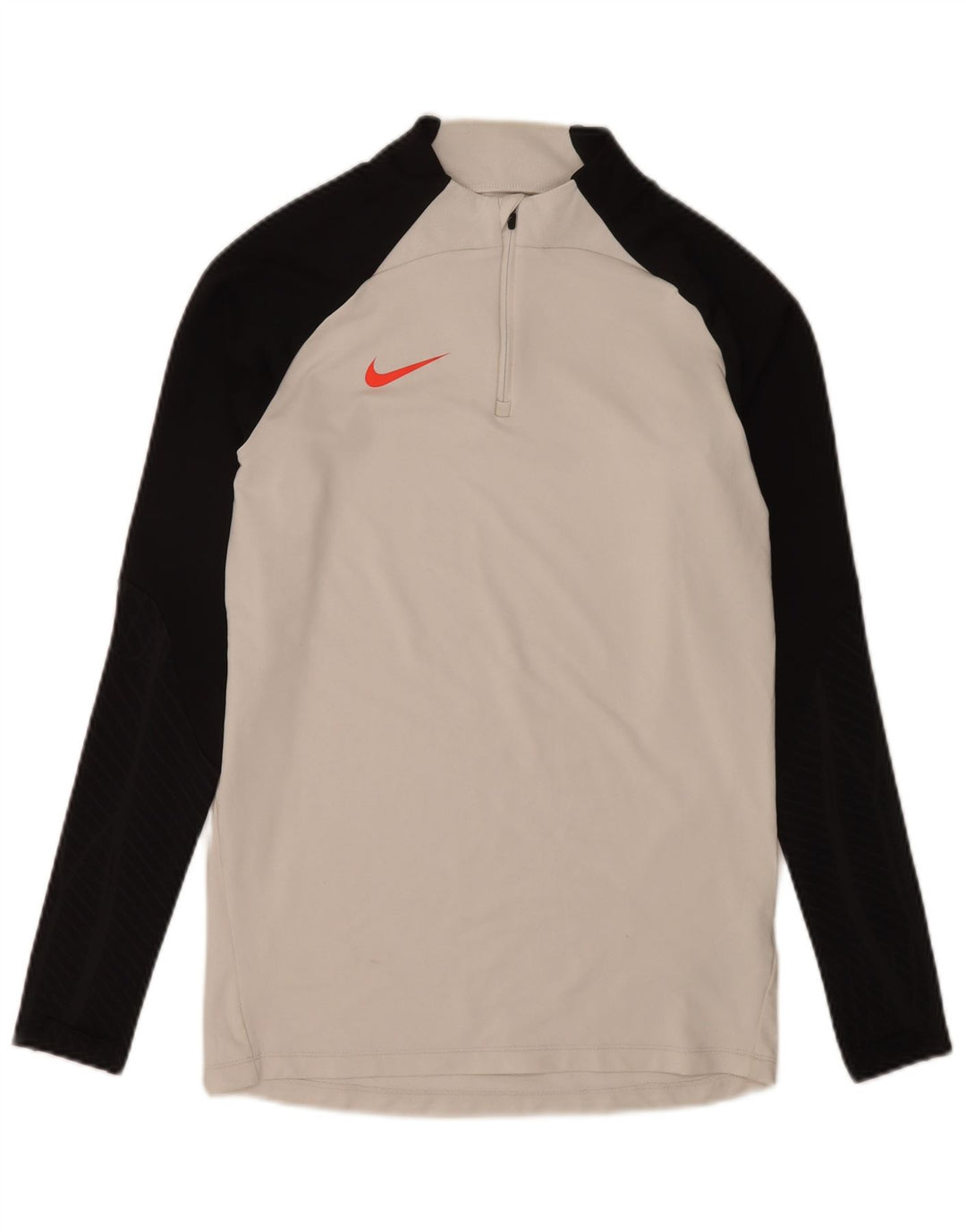 Top della tuta pullover slim da uomo Nike Dri Fit con zip e collo, piccola, bianca