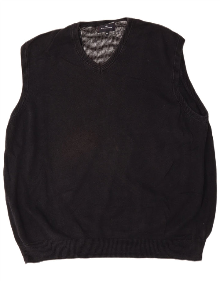 Canotta da uomo Marks & Spencer blu Harbour Vest 2XL cotone blu navy