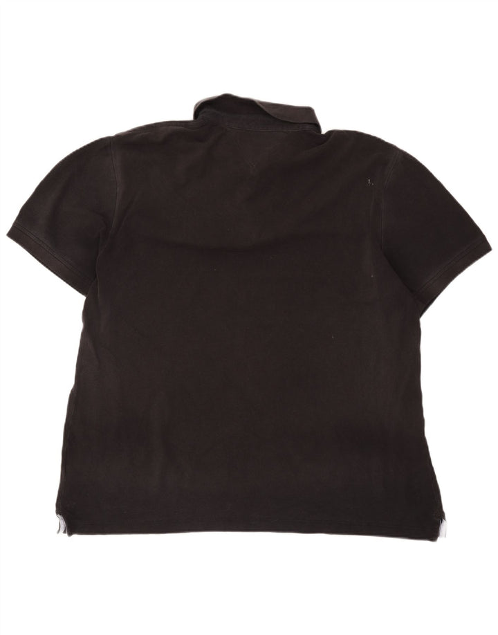 Polo da uomo Tommy Hilfiger 2XL cotone nero