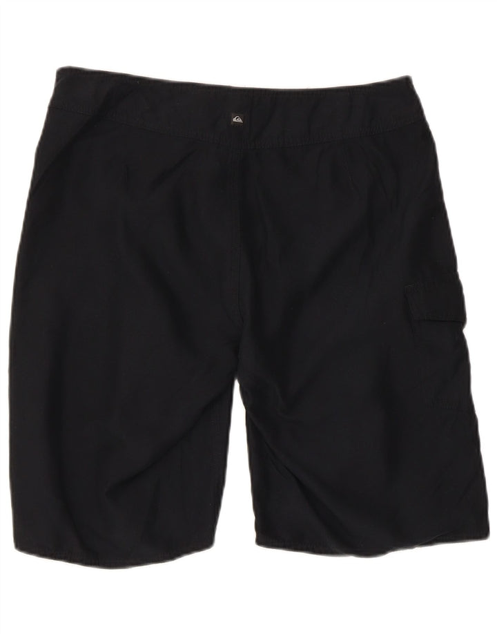 Pantaloncini da bagno grafici da uomo Quiksilver piccoli in poliestere nero