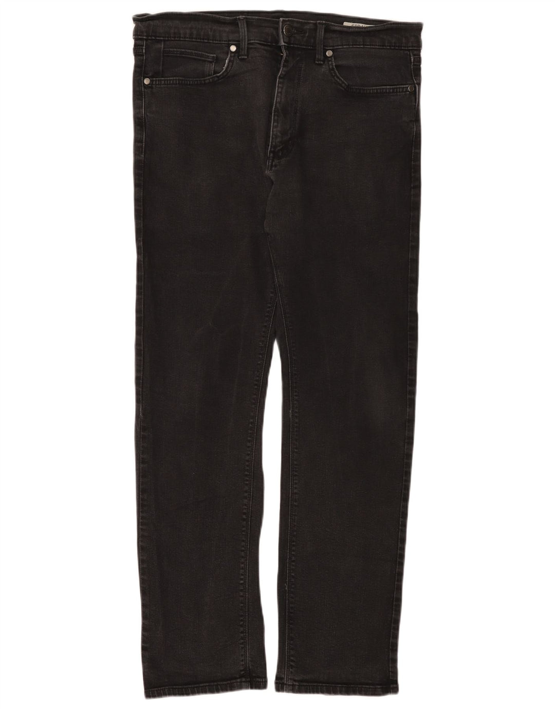 Jeans dritti da uomo Marks & Spencer W34 L31 cotone nero