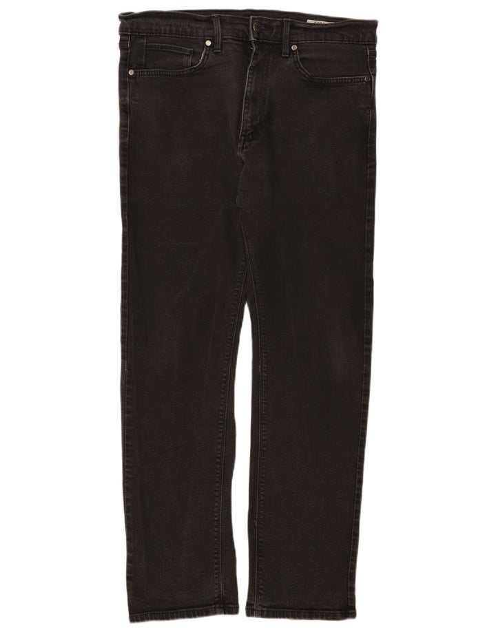 Jeans dritti da uomo Marks & Spencer W34 L31 cotone nero
