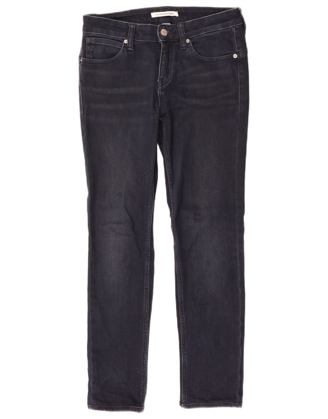 Jeans slim da donna Calvin Klein W28 L28 cotone blu navy