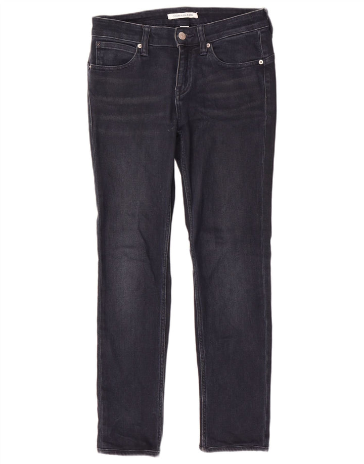 Jeans slim da donna Calvin Klein W28 L28 cotone blu navy