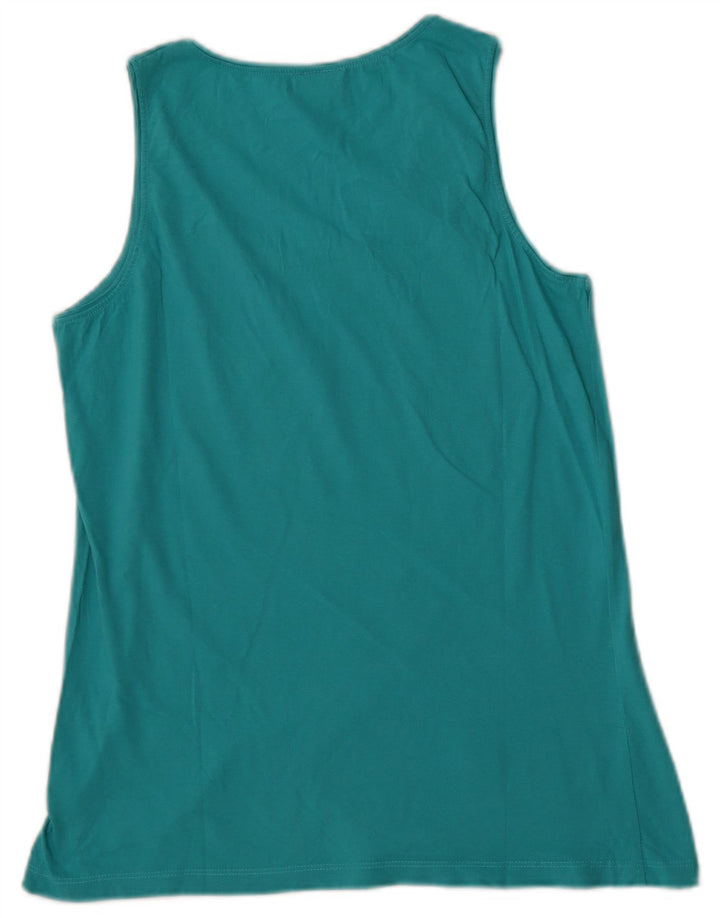 Canotta da donna Lotto UK 10 piccola in cotone turchese