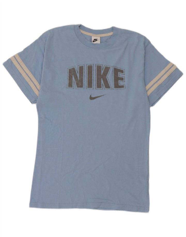 T-shirt grafica da uomo Nike Top XS in cotone blu