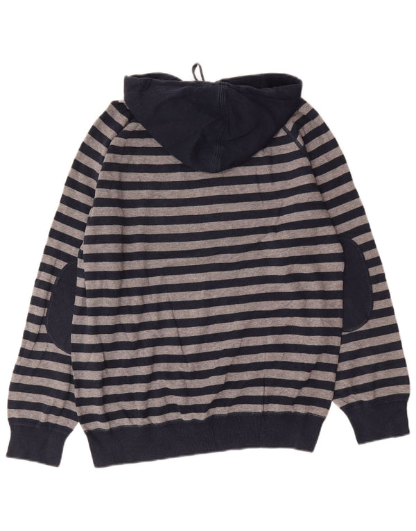 Zara maglione da uomo con cappuccio XL a righe blu navy