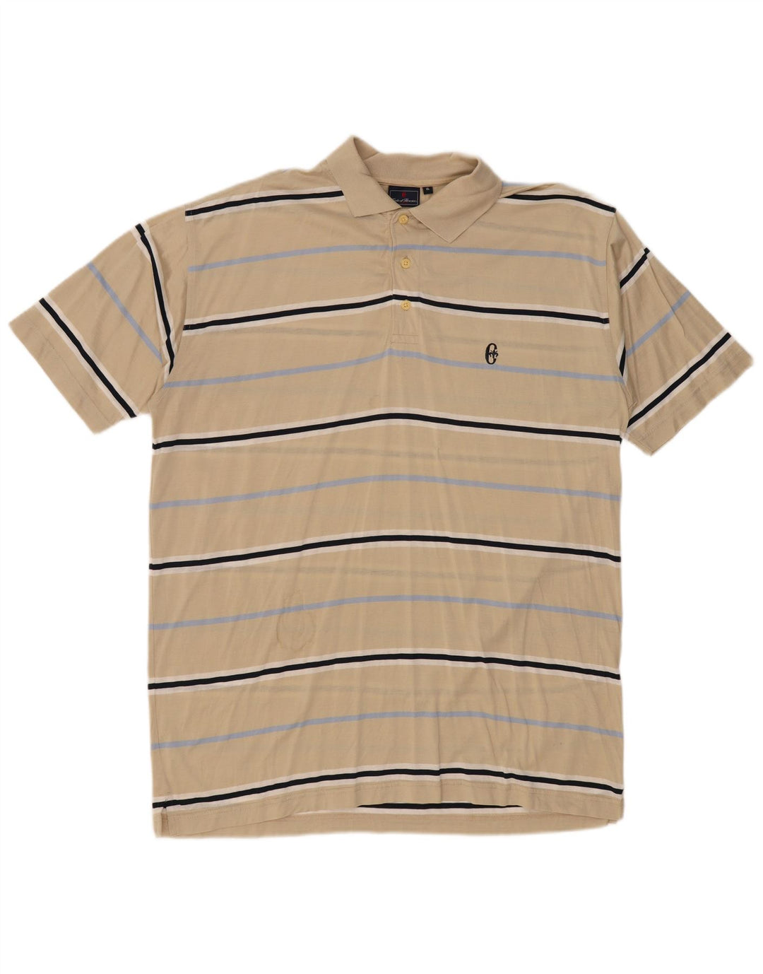 CONTE OF FLORENCE Polo Uomo XL Cotone Rigato Beige