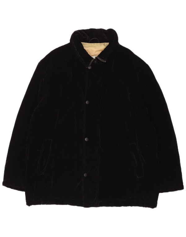 Giacca a Vento Trapuntata Uomo Trussardi IT 54 2XL Cotone Nero