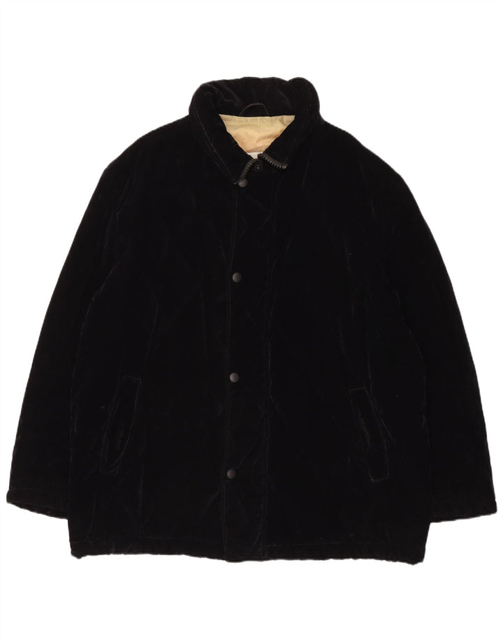 Giacca a Vento Trapuntata Uomo Trussardi IT 54 2XL Cotone Nero