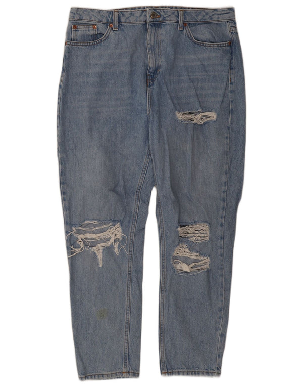 Topshop Jeans affusolati mamma da uomo W34 L30 in cotone blu