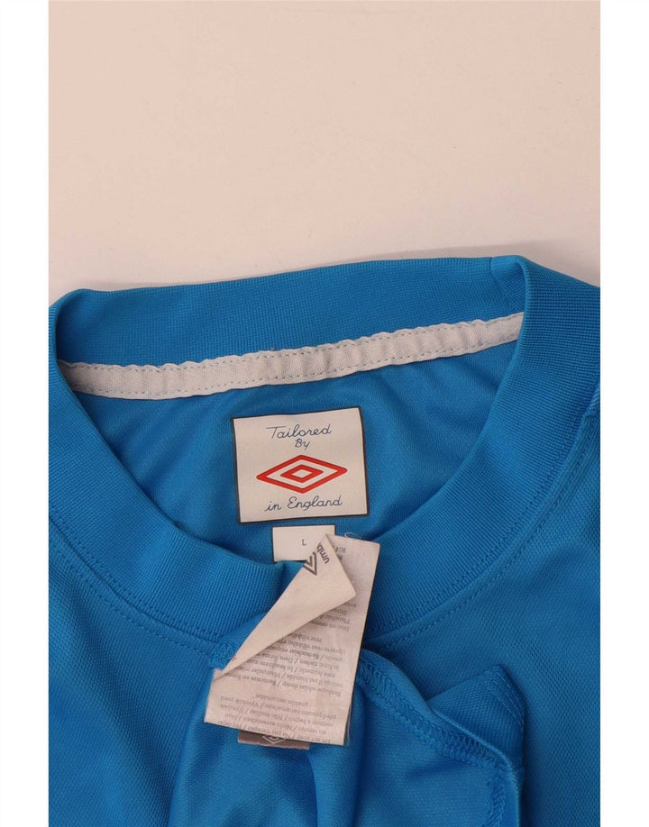 Umbro Canotta grafica da uomo, grande, in poliestere blu