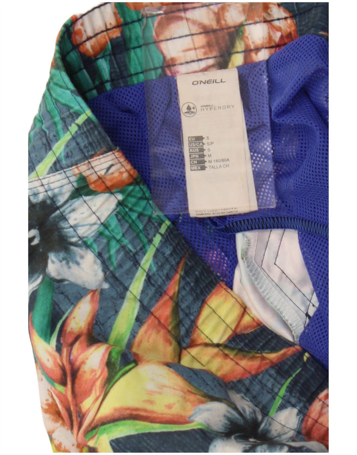Pantaloncini da bagno da uomo O'Neill piccoli in poliestere floreale blu