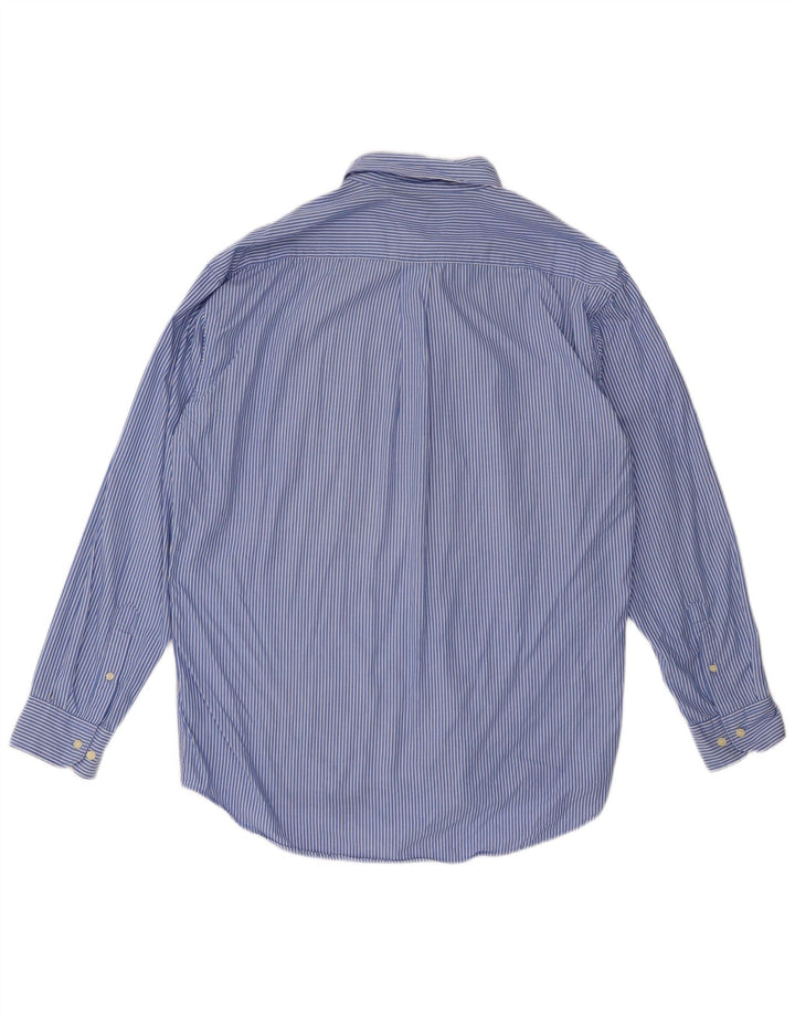 Camicia da uomo Dack's Large in cotone gessato blu