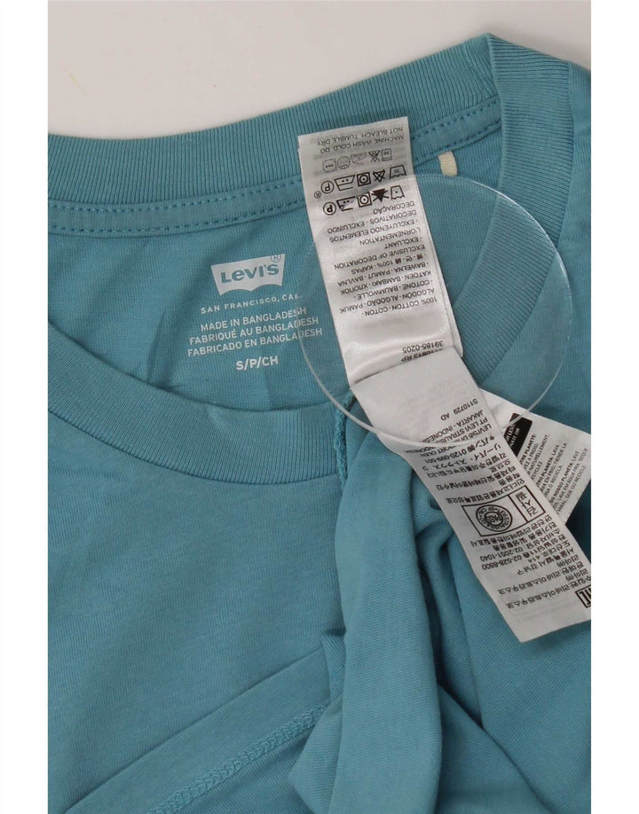 T-shirt da donna Levi's Top UK 10 piccola in cotone blu