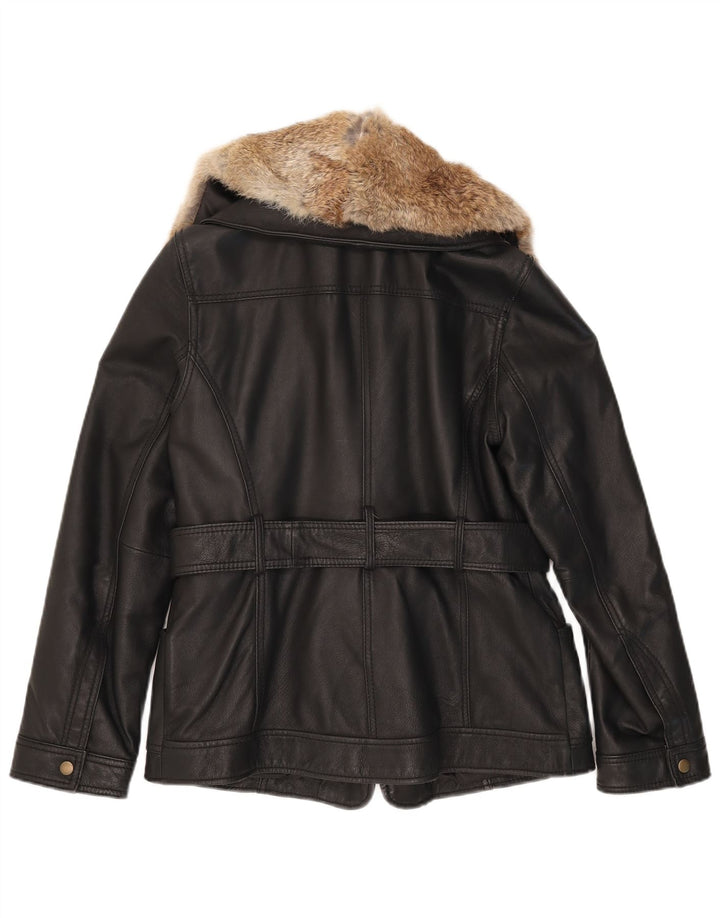 Giacca In Pelle Donna Conbipel IT 46 Large Pelle Nera