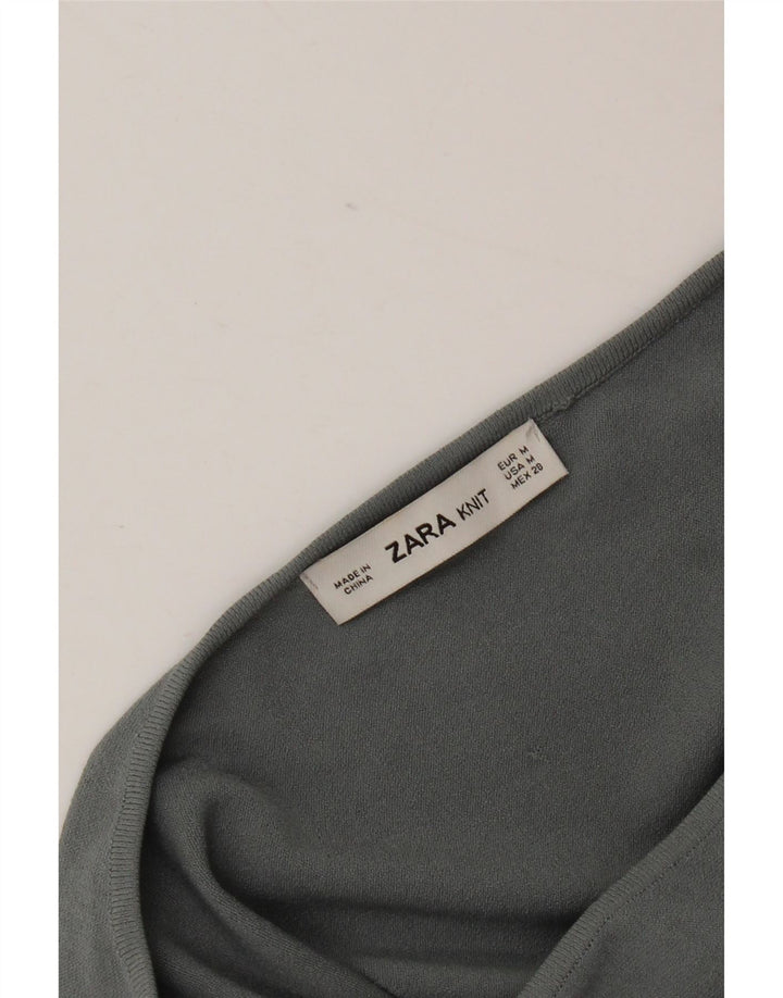 Top in camicetta a pipistrello da donna Zara UK 14 Grigio medio