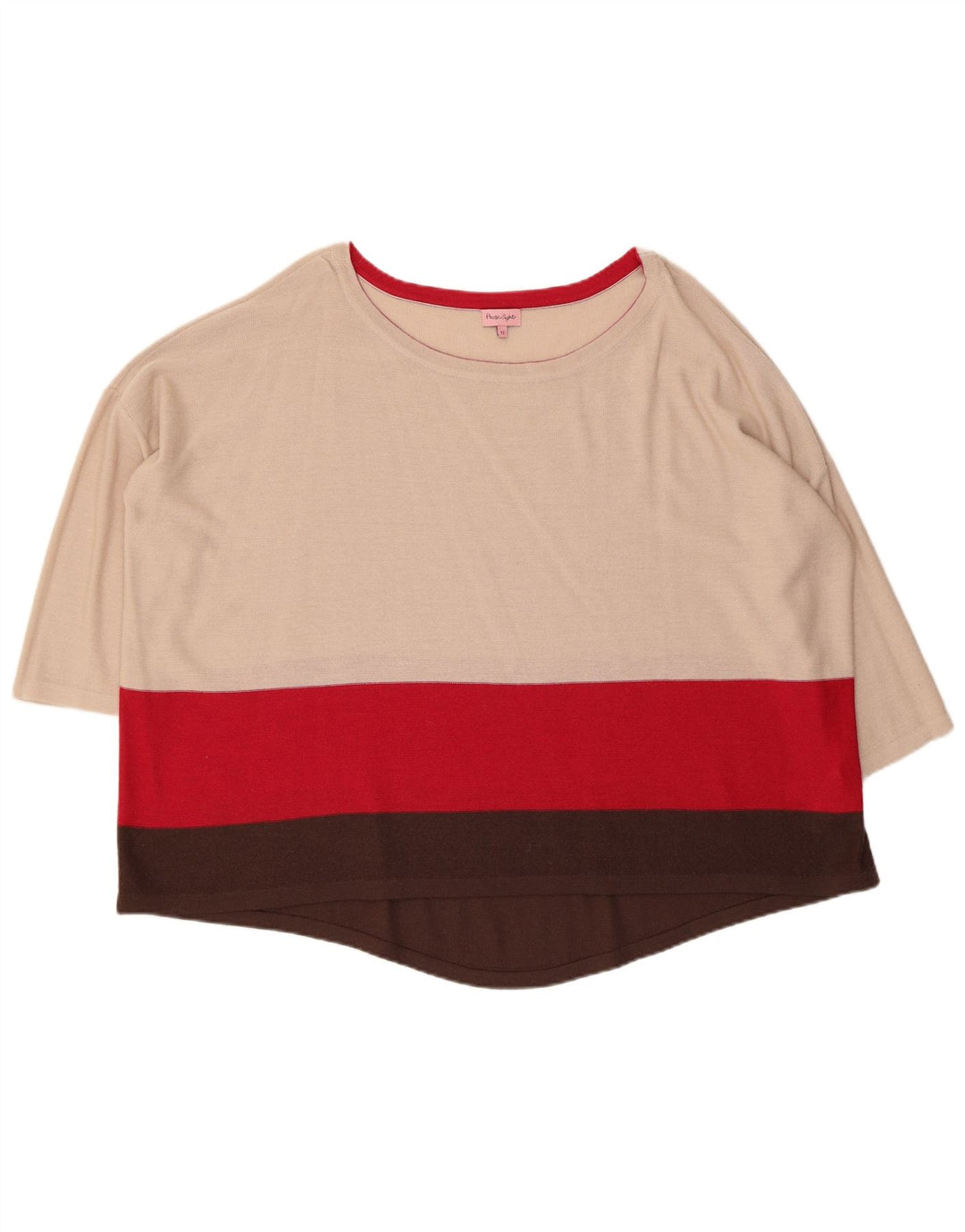 PHASE EIGHT Maglione oversize da donna con scollo a barca UK 12 Beige medio