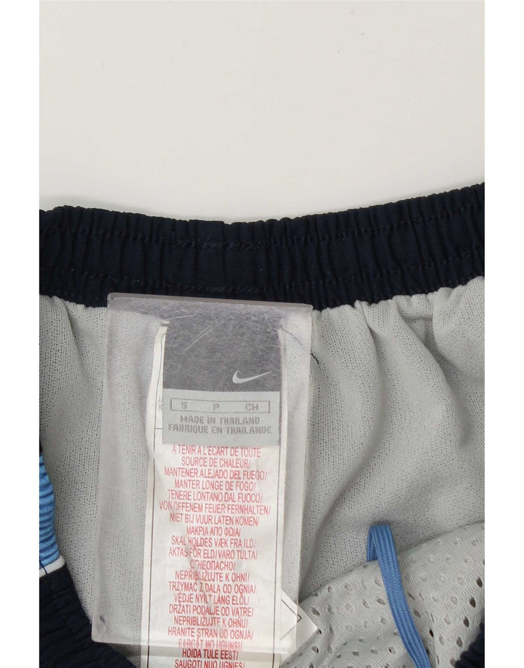 Pantaloncini sportivi Nike da donna UK 10 Small Blu Navy Colourblock Poliestere