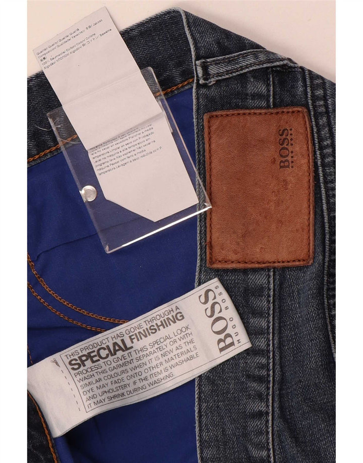 Jeans dritti da uomo Hugo Boss W40 L32 cotone blu