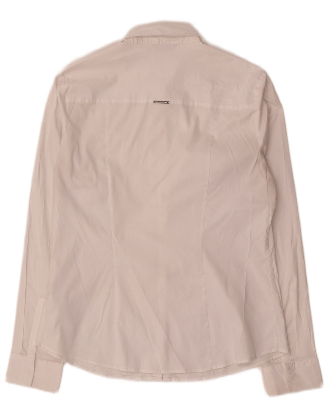 Camicia autografa da donna Marks & Spencer UK 12 cotone bianco medio