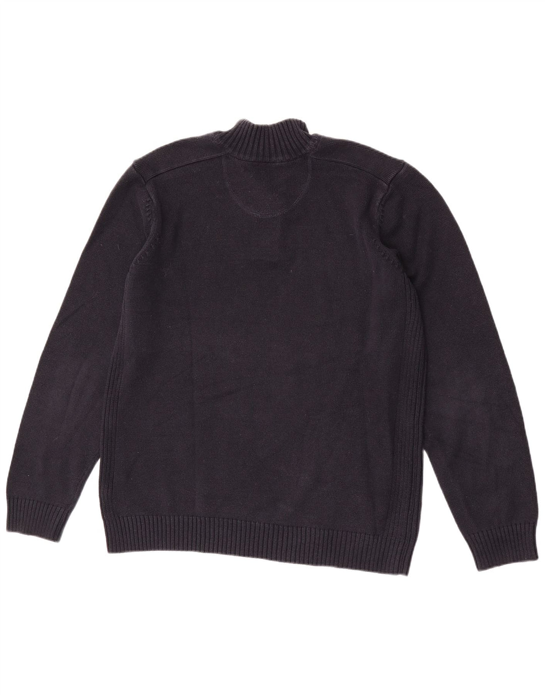 Maglione da uomo Marks & Spencer con bottoni e collo grande blu navy