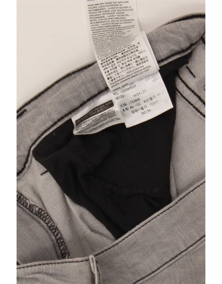 Levi's Uomo 511 Jeans slim affusolati W34 L32 Cotone grigio
