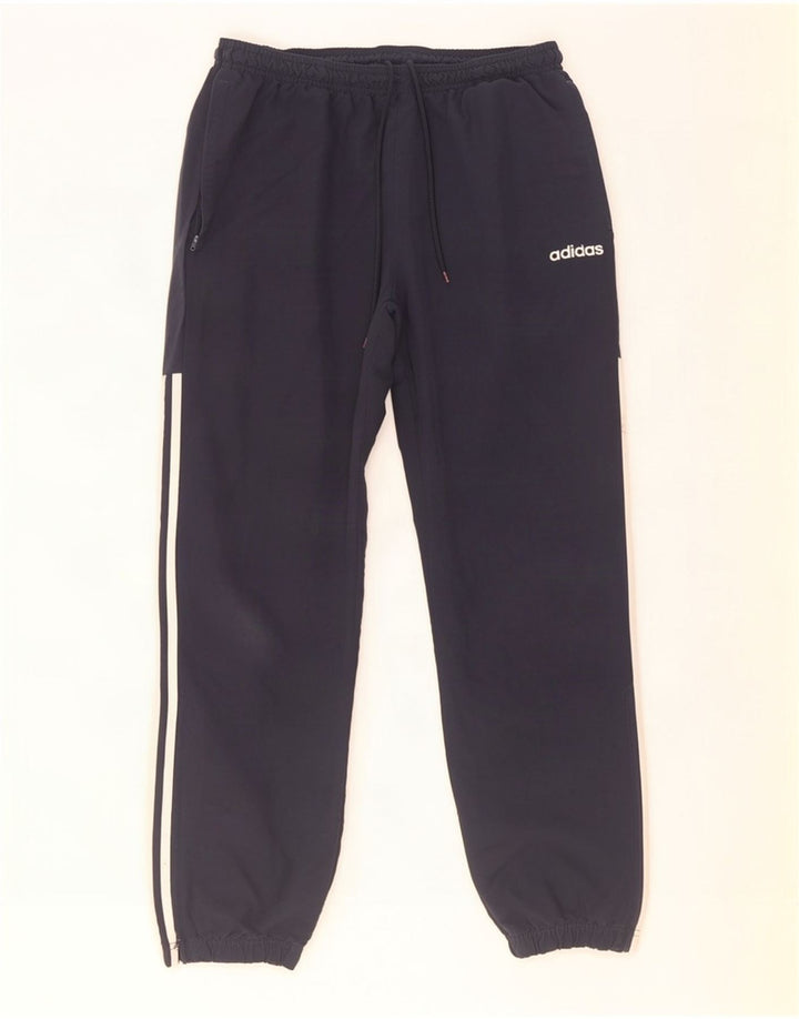 Pantaloni da tuta da uomo Adidas Joggers grandi in poliestere blu navy