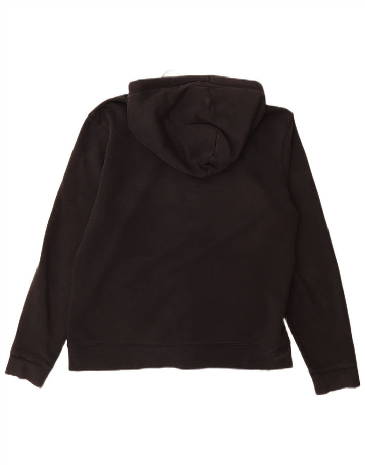 Maglione con cappuccio con zip grafica da uomo Jack Wills XL in cotone nero
