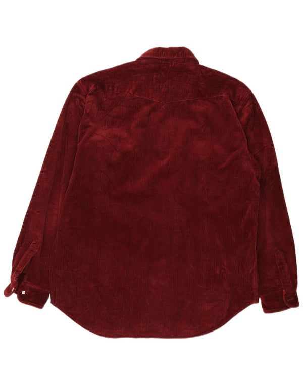 Camicia da uomo in velluto a coste Carhartt XL in cotone bordeaux