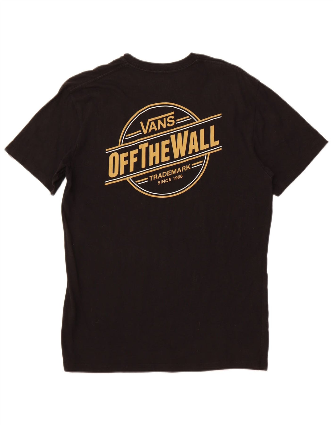T-shirt grafica da uomo VANS Top in cotone nero medio