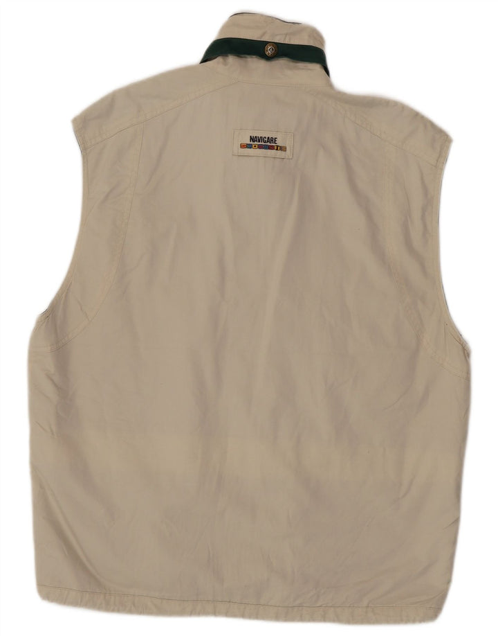 Gilet da uomo Navigare UK 38 medio bianco sporco