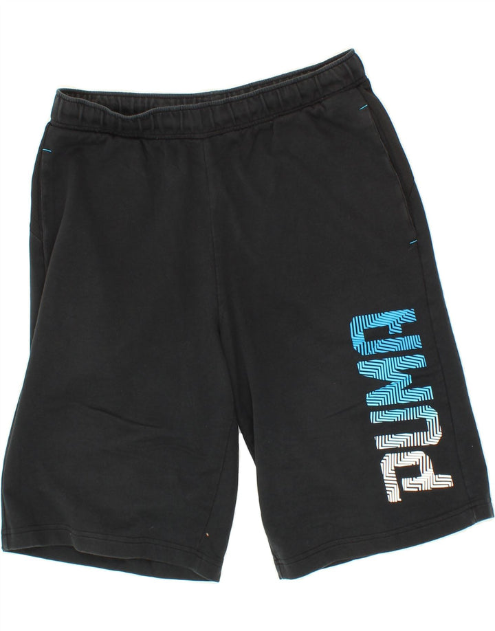 PUMA Mens Graphic Sport Shorts Medium  Black Vintage Puma and Second-Hand Puma from Messina Hembry 