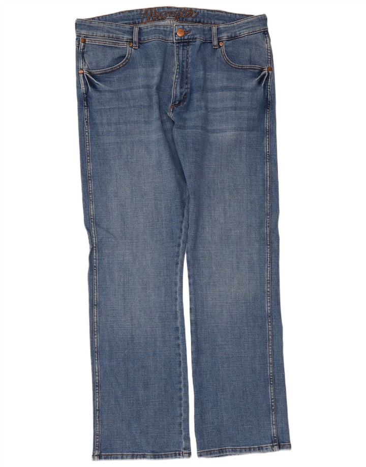 Jeans dritti da uomo Wrangler Texas W38 L32 blu