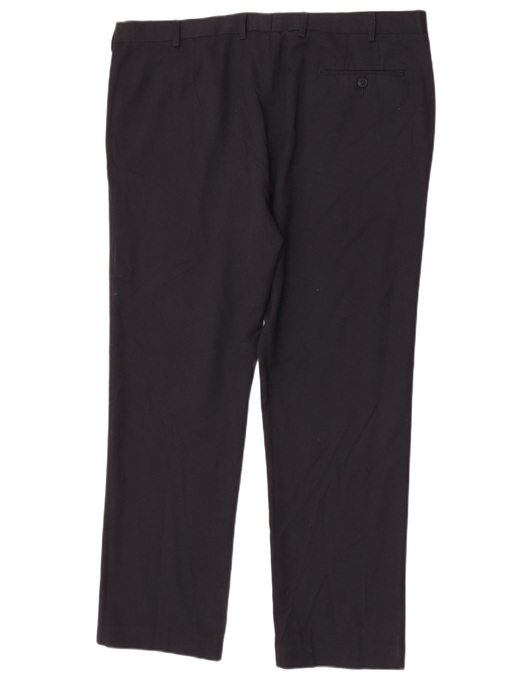 Pantaloni da abito vestibilità regolare Marks & Spencer da uomo W42 L31 poliestere blu navy