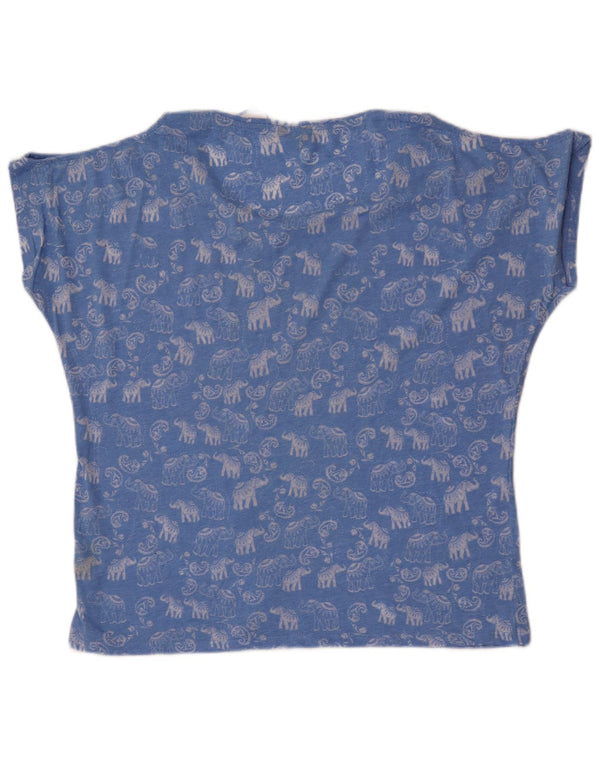 M&Co Camicetta grafica da donna con spalle scoperte Top UK 16 Grande floreale blu