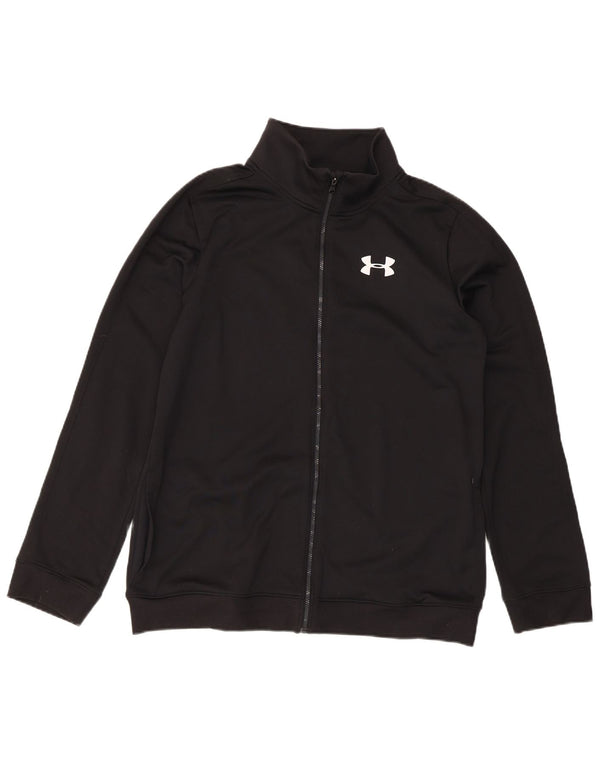 Giacca da tuta da ragazzo Under Armour 13-14 anni XL nera sportiva