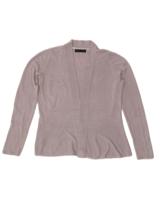 Maglione cardigan aperto da donna Marks & Spencer UK 12 Acrilico grigio medio