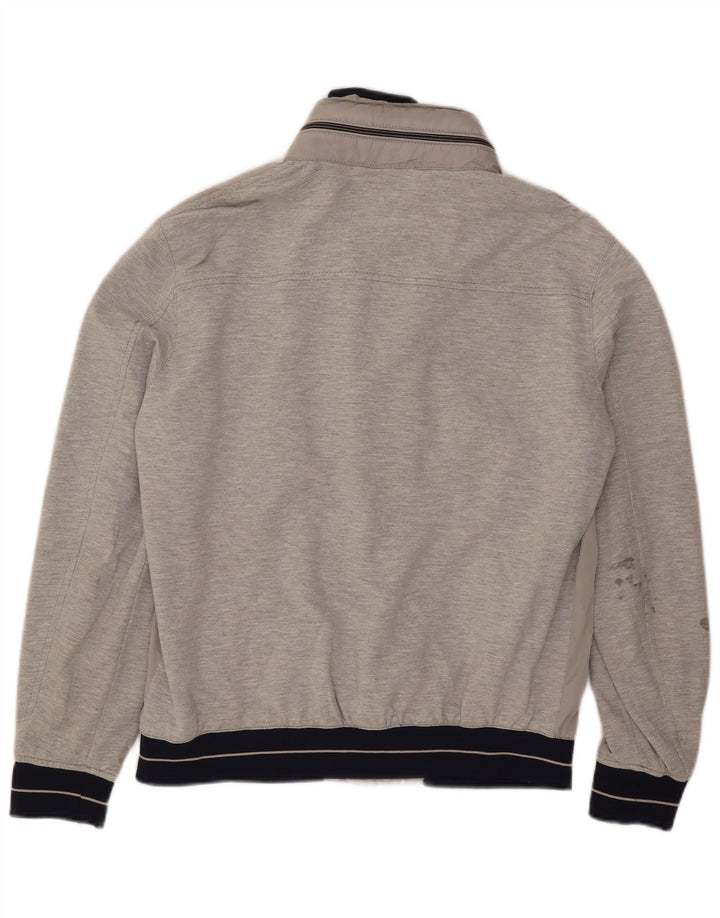 Giubbotto bomber con cappuccio da uomo Zara UK 40 grande grigio