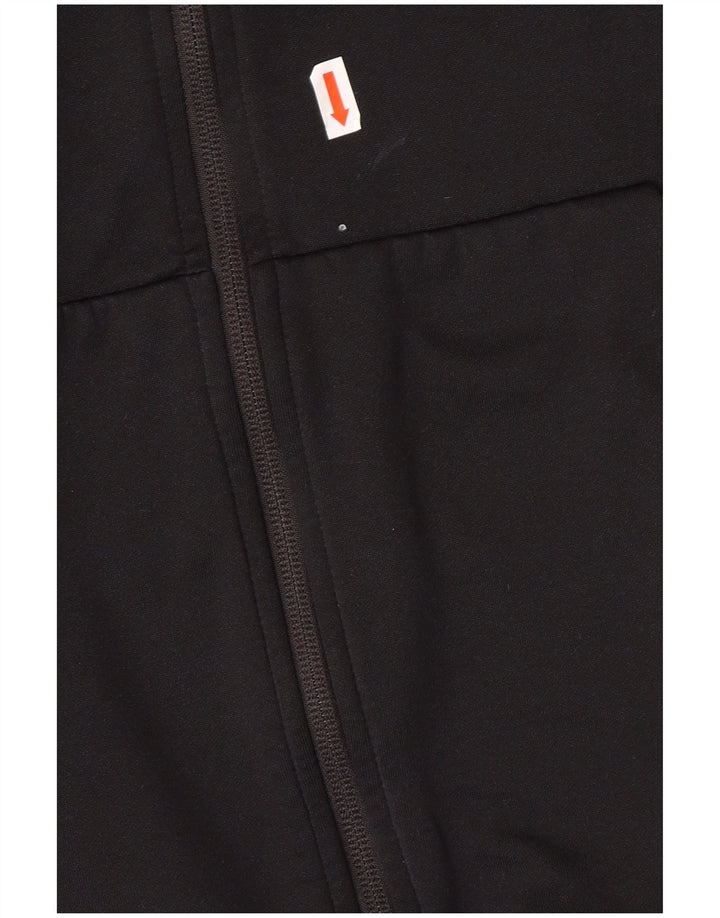 NIKE Felpa con cappuccio e zip Dri Fit da uomo in poliestere nero medio