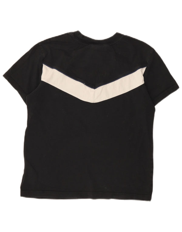 T-shirt grafica da donna Nike Top UK 6 XS cotone color block nero