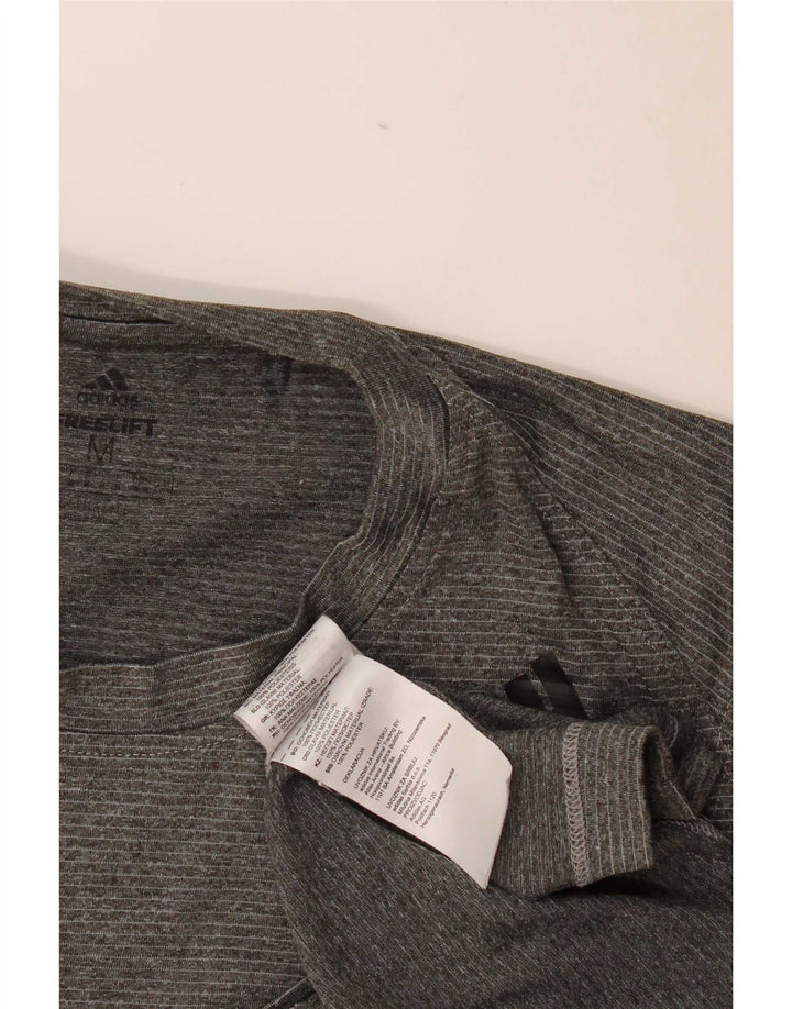 Canotta Adidas da uomo in poliestere grigio medio