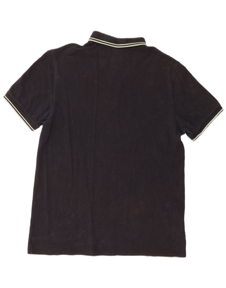 Polo da uomo Fred Perry grande in cotone nero