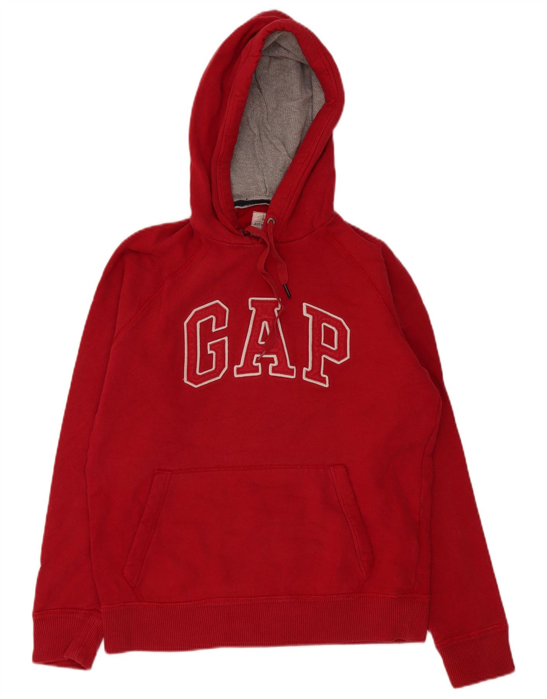 Felpa con cappuccio grafica da uomo Gap, cotone rosso medio