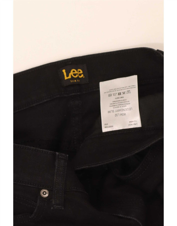 Jeans slim leggendari da uomo Lee W34 L32 cotone nero