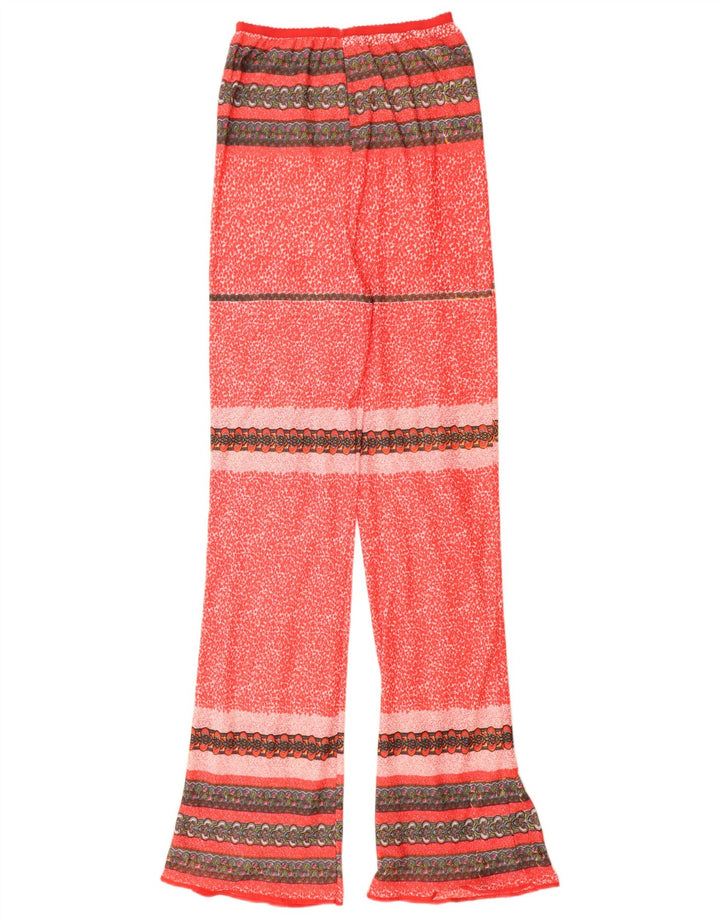 Set da 2 pezzi vintage da donna UK 12 rosso medio in poliammide