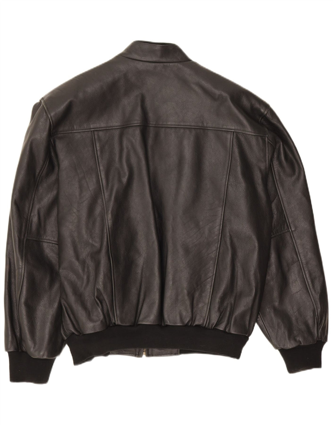 Giacca in pelle vintage da uomo UK 42 XL nera
